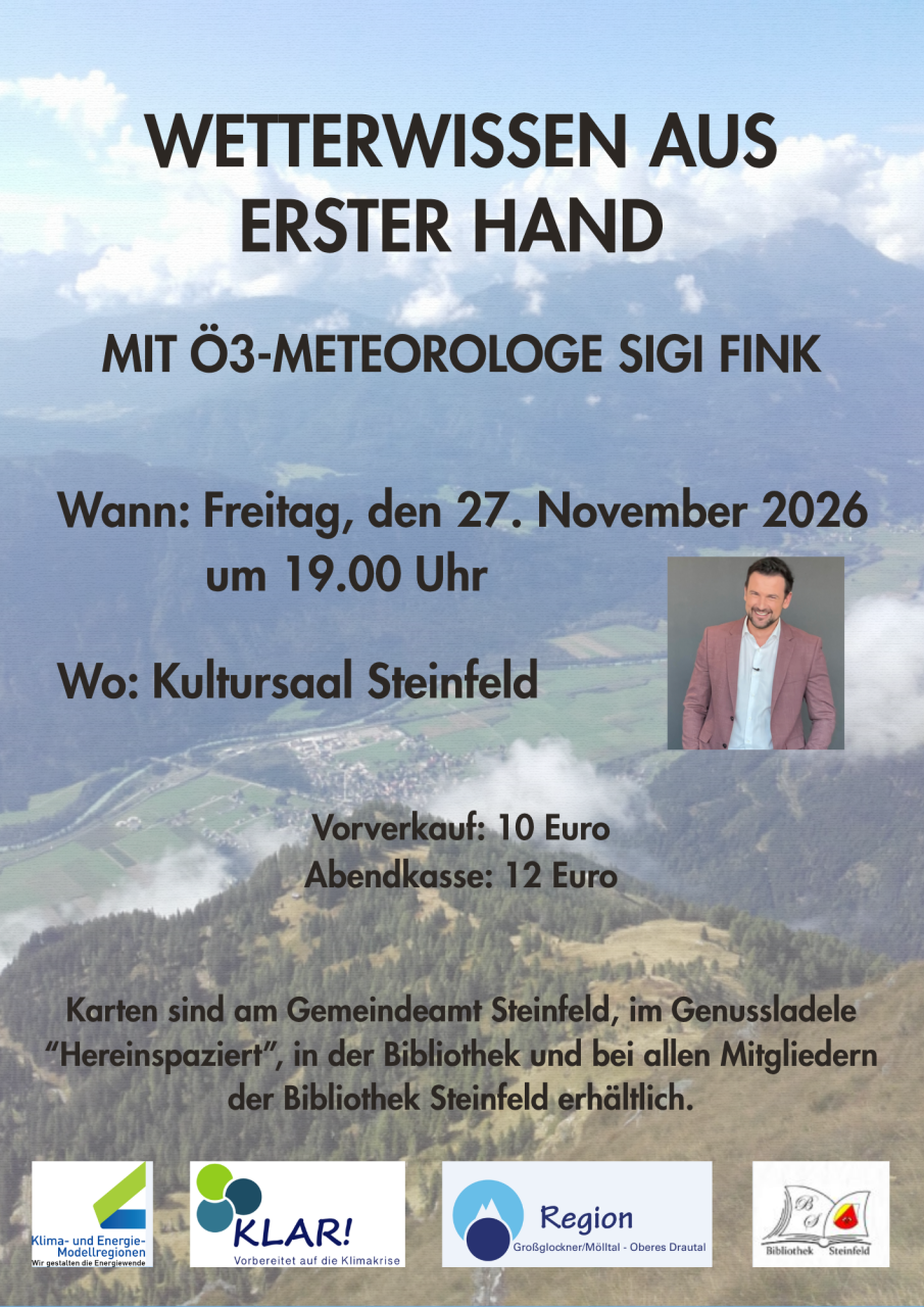 Wetterwissen aus erster Hand mit Ö3-Meteorologe Sigi Fink